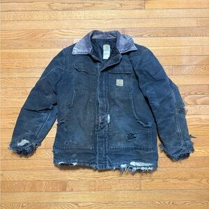 Carhartt Vintage Black Distressed Jacket